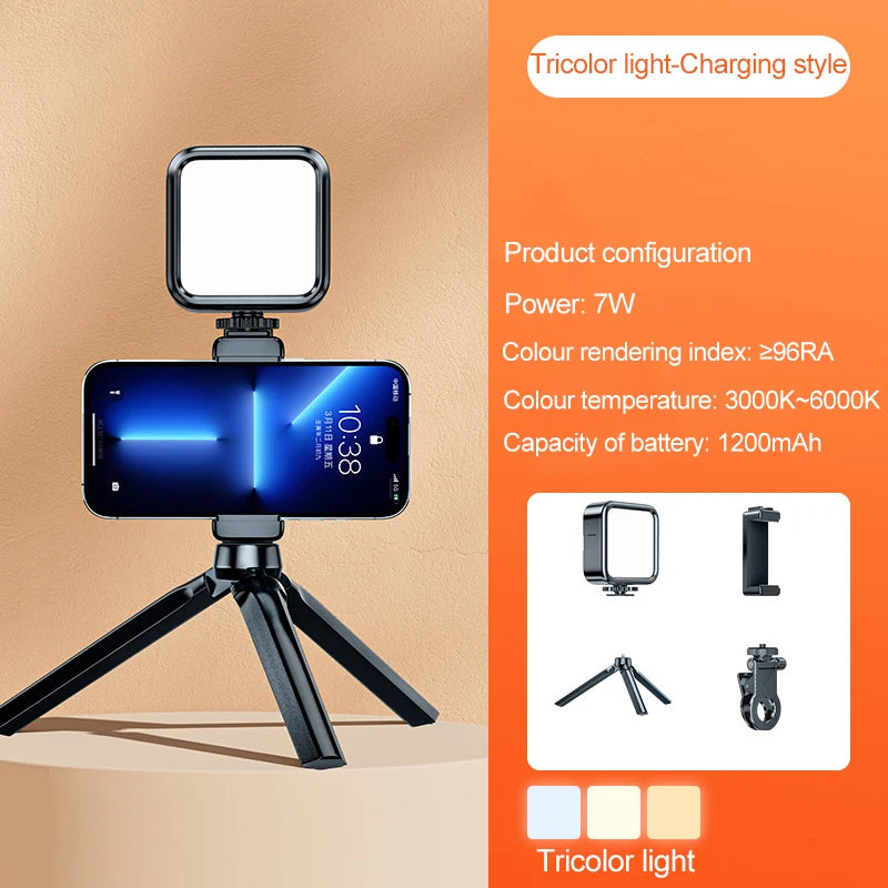 Led Photography Lighting Led Light Ring with Tripod Rechargeable Led Light Selfie Ring Lamp Photo Shooting Light Ring Phone