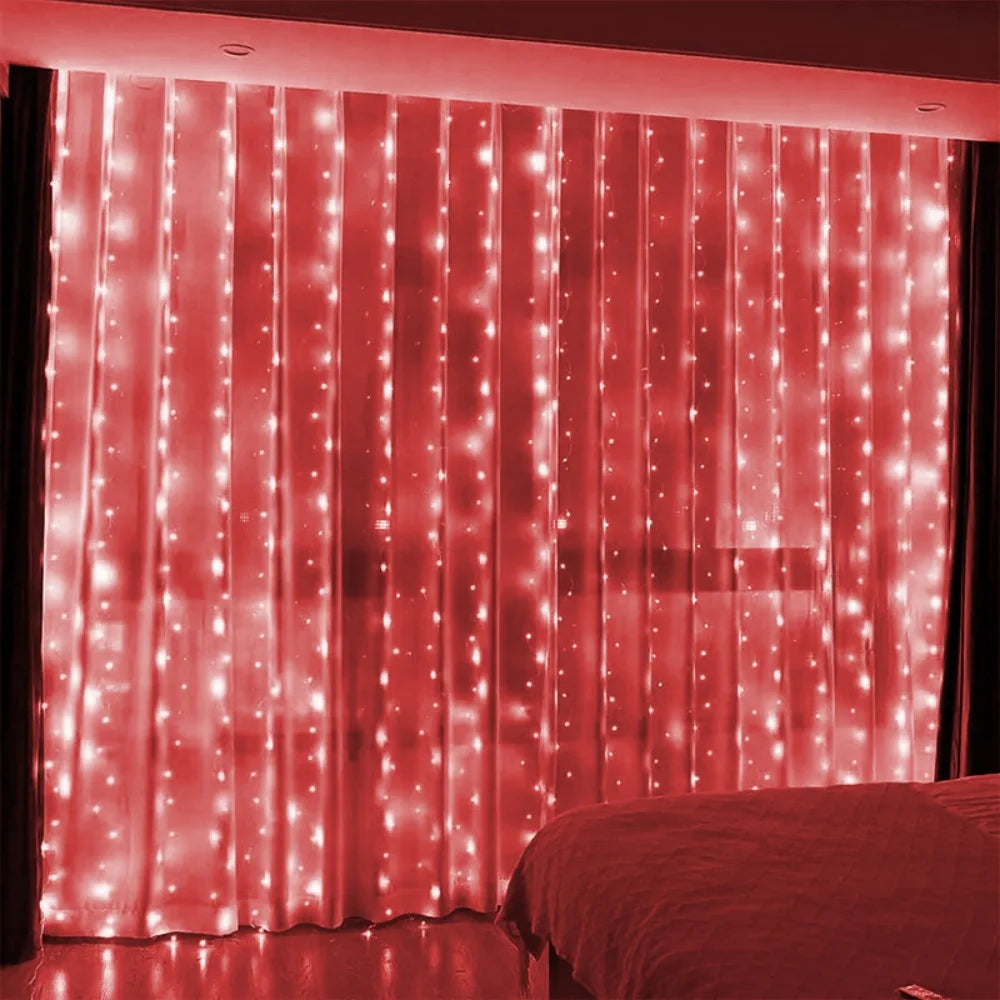 LED Curtain String Lights USB 3/6M Fairy Light Christmas Garland Holiday Led Light Wedding Party Home Bedroom Decoration
