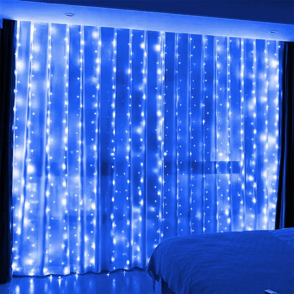 LED Curtain String Lights USB 3/6M Fairy Light Christmas Garland Holiday Led Light Wedding Party Home Bedroom Decoration