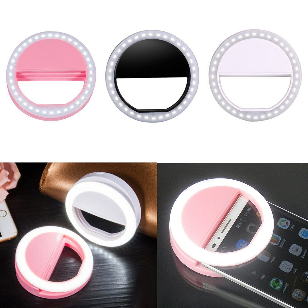 Portable Selfie LED Light Ring Fill Camera Flash for Mobile Phone Universal Ipad
