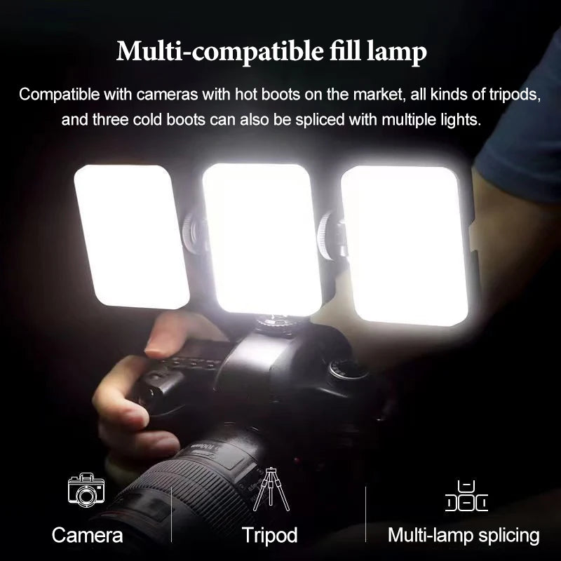 Led Photography Lighting Led Light Ring with Tripod Rechargeable Led Light Selfie Ring Lamp Photo Shooting Light Ring Phone