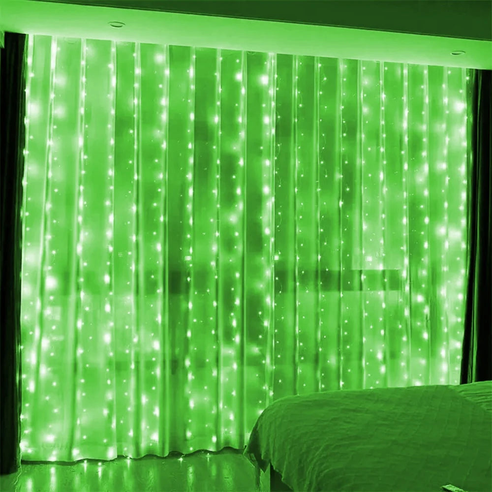 LED Curtain String Lights USB 3/6M Fairy Light Christmas Garland Holiday Led Light Wedding Party Home Bedroom Decoration