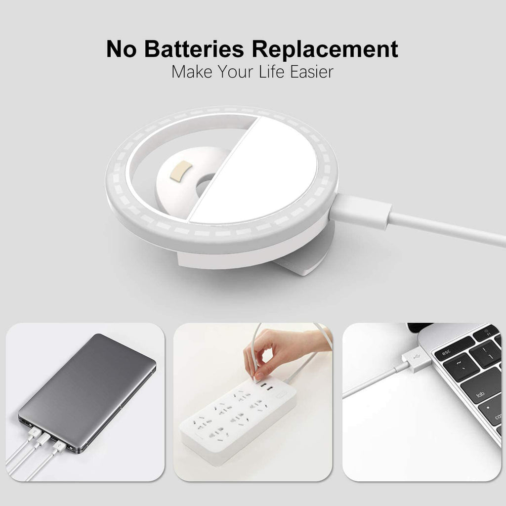 Portable Selfie LED Light Ring Fill Camera Flash for Mobile Phone Universal Ipad