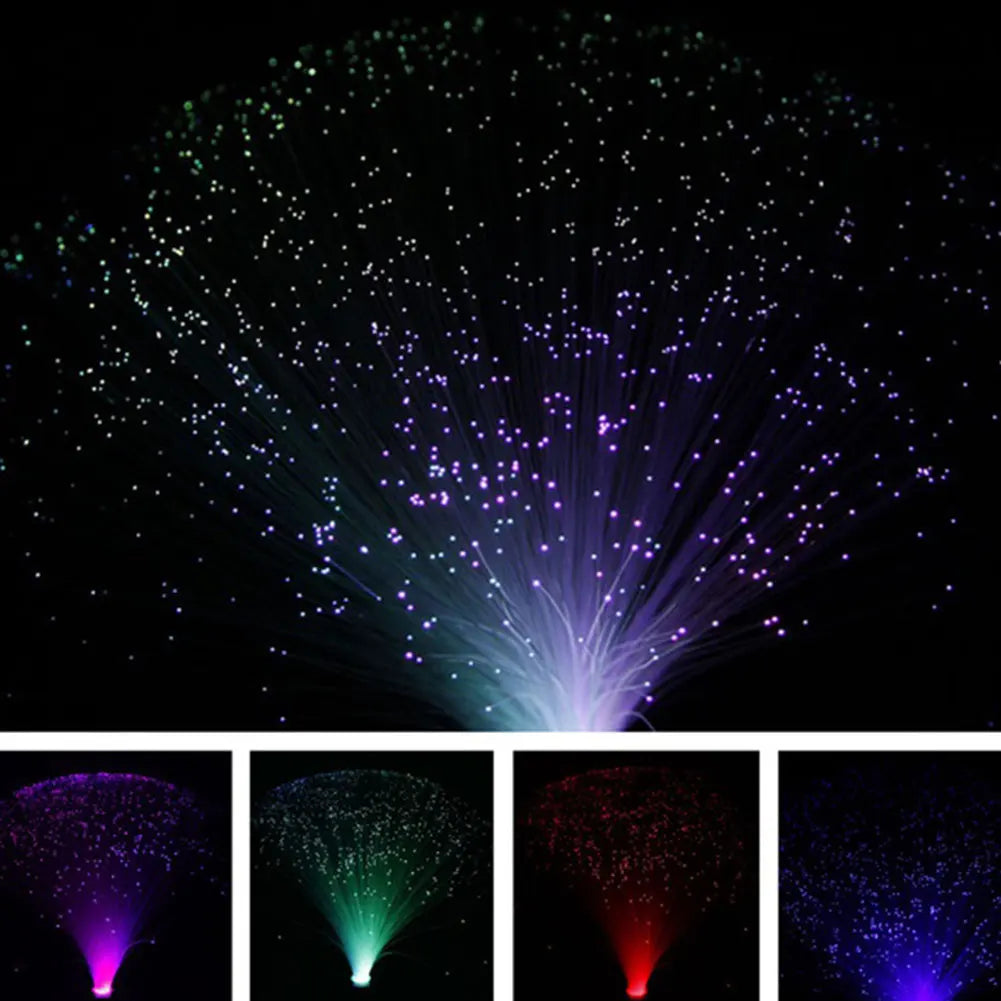 LED Fiber Optic Lamp Multicolor Star Sky Light for Holiday Wedding Centerpiece Optic Fiber LED Night Lighting Decor Lamp