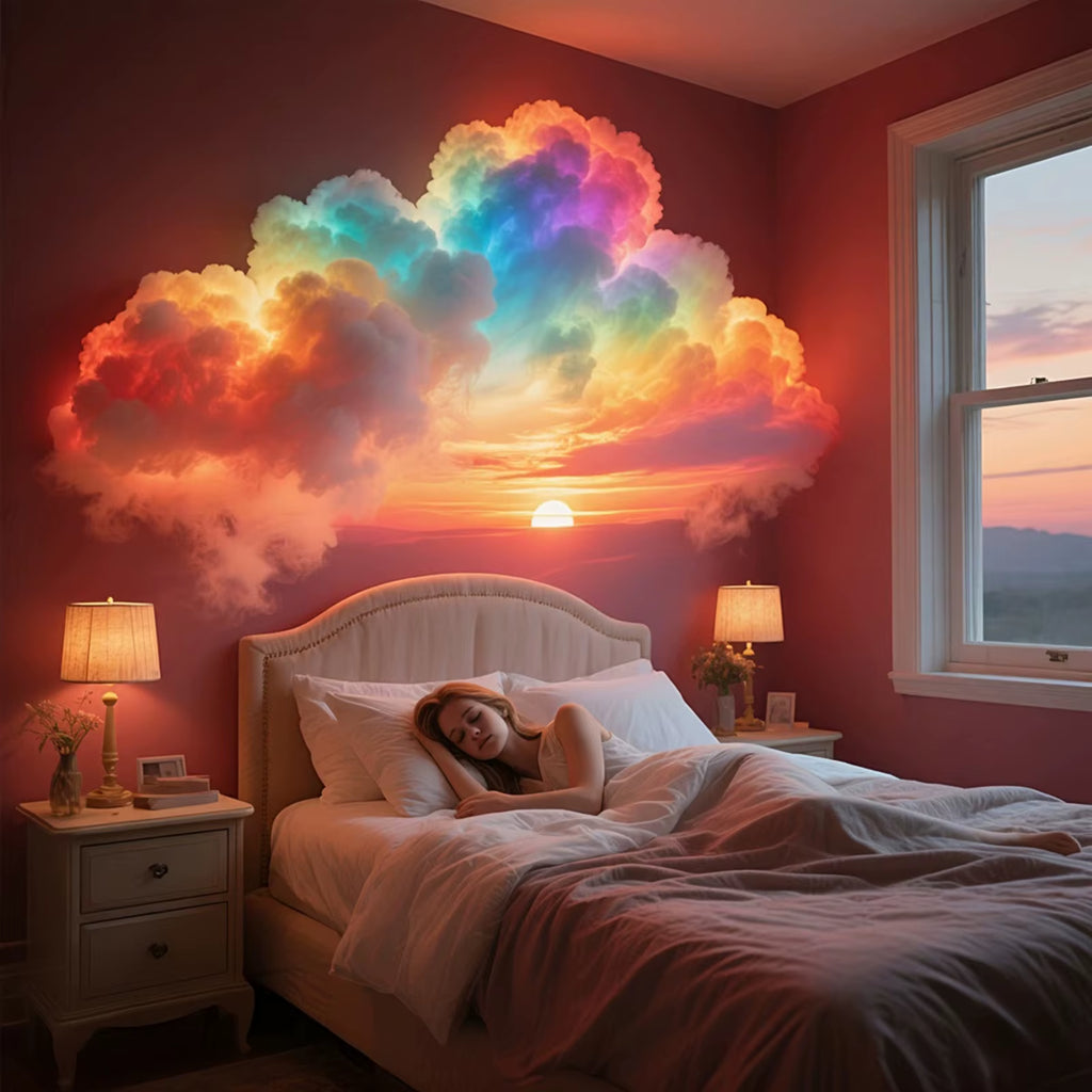 DIY Thundercloud LED Light Usb-Powered 3D Big Cloud Lightning Light for Game Room Bedroom Decor